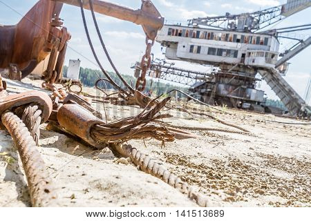 multibucket excavator elements, giant stacker, absetzer details