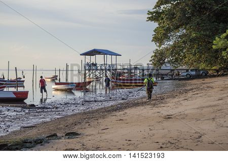One of the fishing village that is located on federal territory of Labuan