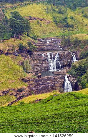 Water Falls Little Niagara Of Sri Lanka Waterfall