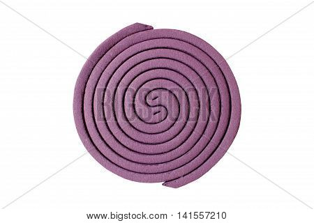 mosquito coil on white background ,anti insect