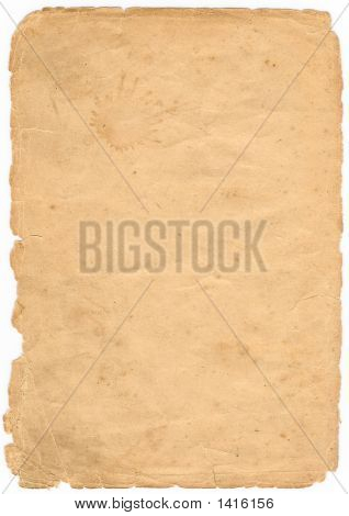 Foglio da vecchio libro