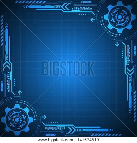 Vector abstract background shows the innovation of technology and technology concepts.
Can be applied to your businesses.