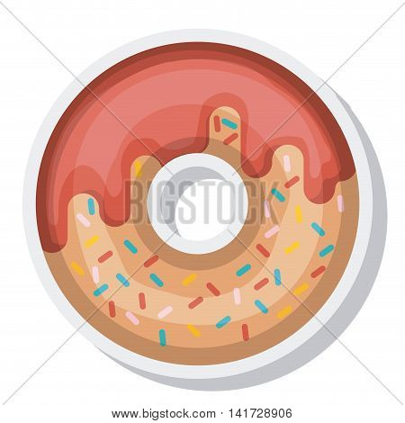 delicious donut isolated icon vector illustration design