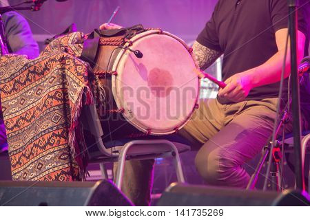 Percussionist During A Free Concert
