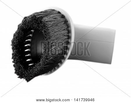 Using vacuum cleaner. Vacuum cleaner in action