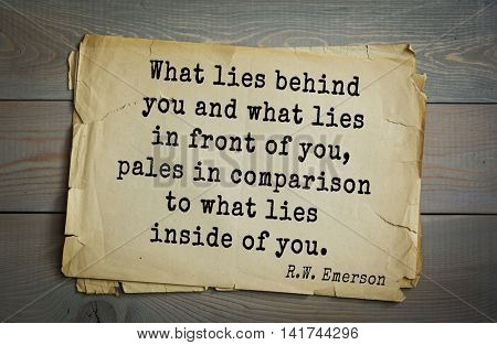 Aphorism by Ralph Waldo Emerson (1803-1882) - american essayist, poet, philosopher, social activist quote. The highest revelation is that God is in every man. 