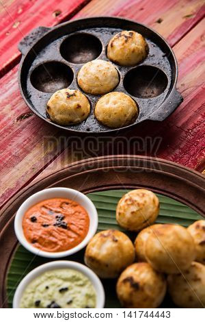 south indian famous breakfast item Appe or Appam or Rava Appe