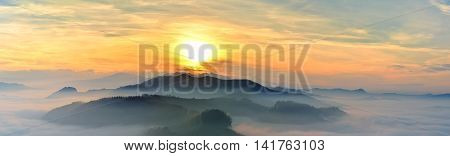 Sunset In Valmarecchia,italy