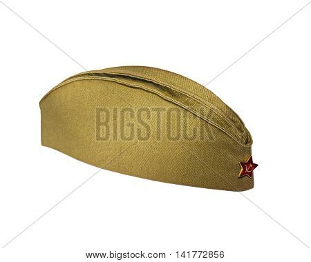 Soldiers of the Russian military garrison cap