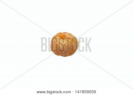 orange fruit on a white background isolated