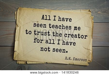 Aphorism by Ralph Waldo Emerson (1803-1882) - American essayist, poet, philosopher, social activist quote. Good men must not obey the laws too well. 