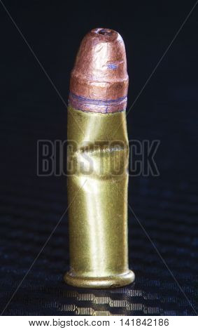 Rimfire ammuntioin that has been bent when going into the chamber