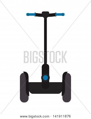 flat design segway transport icon vector illustration
