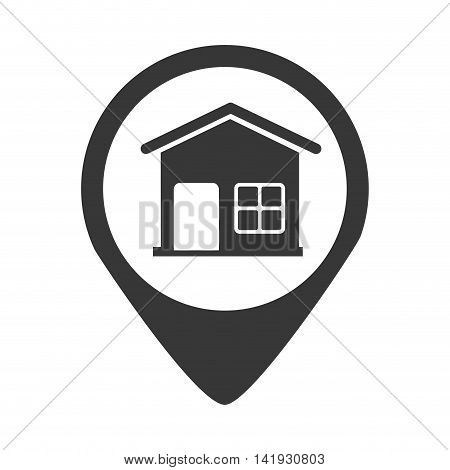 Search real estate , isolated flat icon design