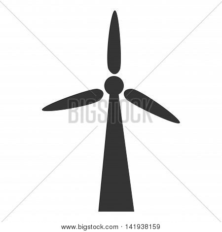 wind turbine eolic energy , isolated flat icon design