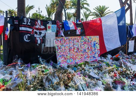 Tributes In Nizza, France, For Victims Of Terror Attac