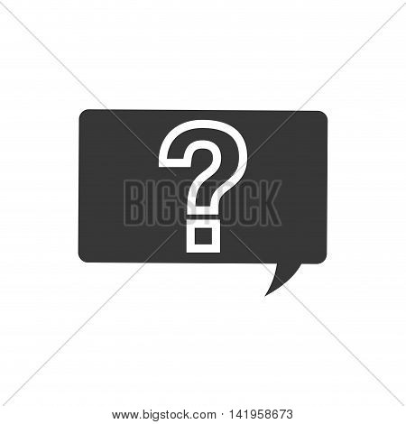 question mark bubble ask why icon. Isolated and flat illustration. Vector graphic