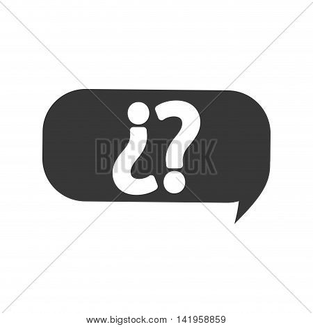 question mark bubble ask why icon. Isolated and flat illustration. Vector graphic
