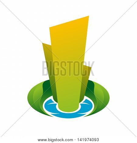 Colorful logo work about architecture and environment for design