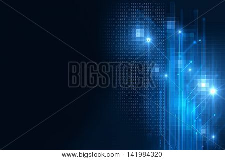 Digital Code Number Abstract Technology Background
