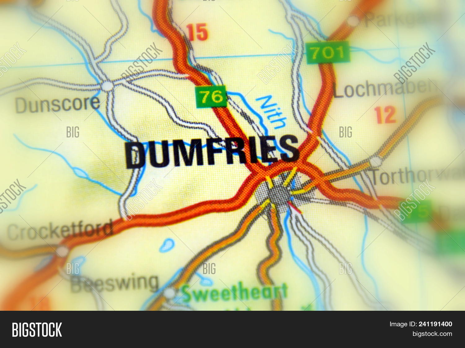 Dumfries Street Map