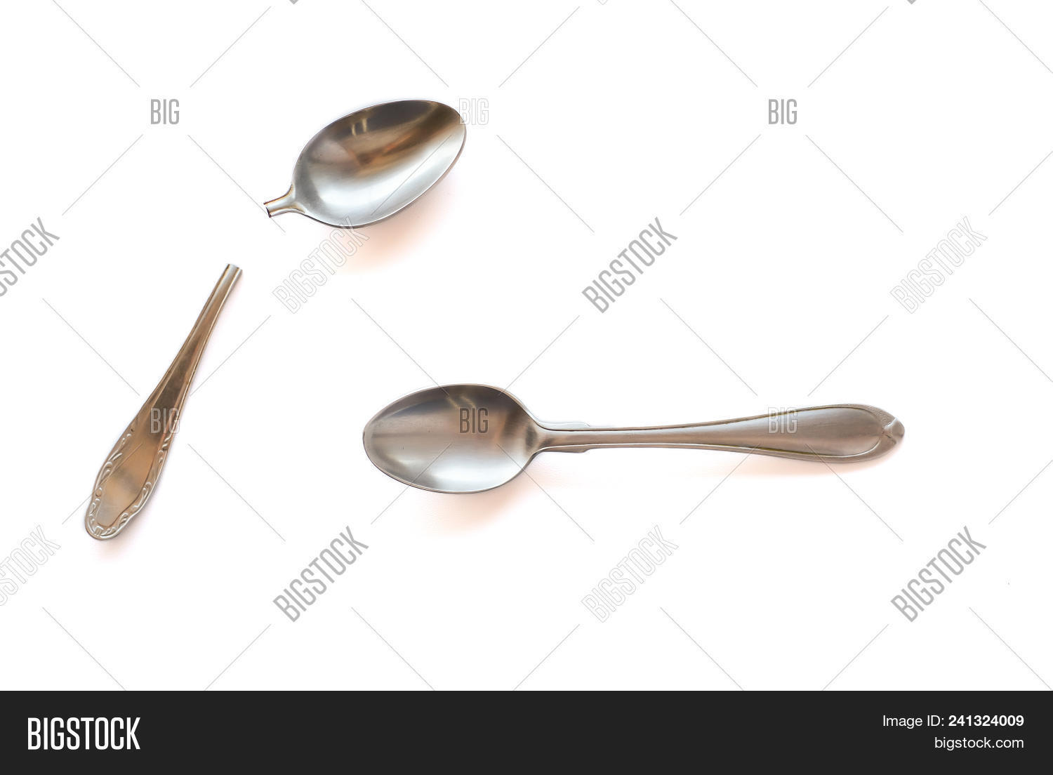 Two Metal Teaspoons Image & Photo (Free Trial) Bigstock