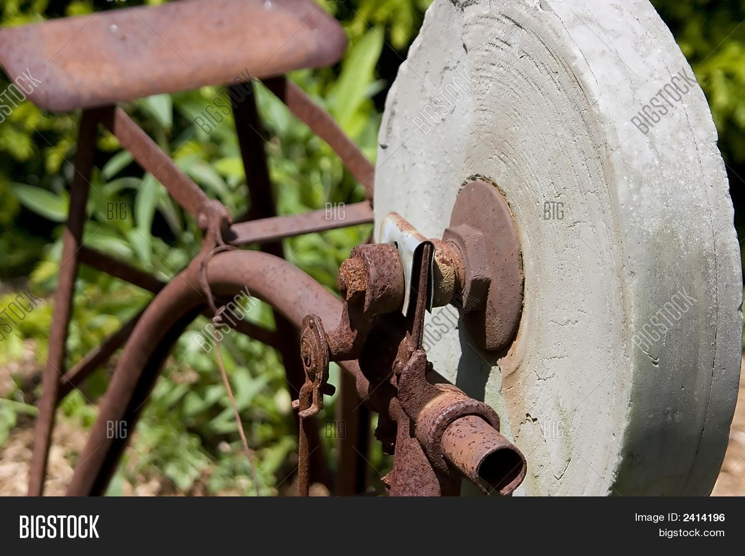 Antique Grindstone Image & Photo (Free Trial) Bigstock