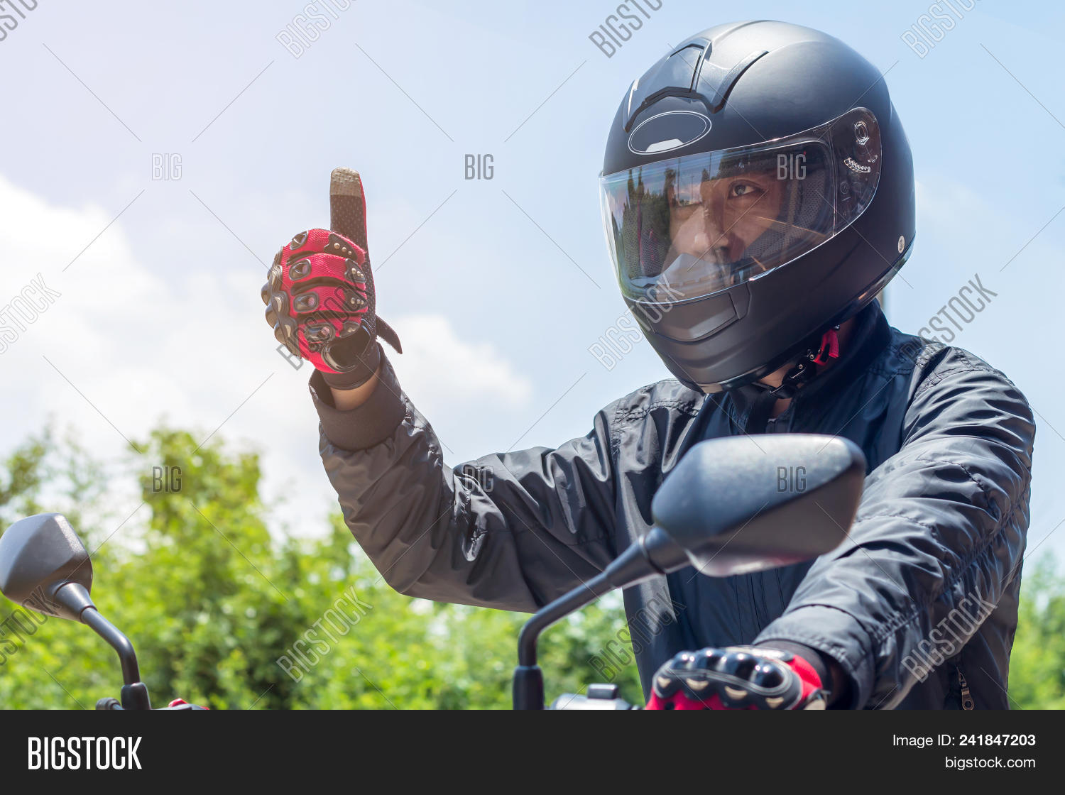 Man Motorcycle Helmet Image & Photo (Free Trial) Bigstock