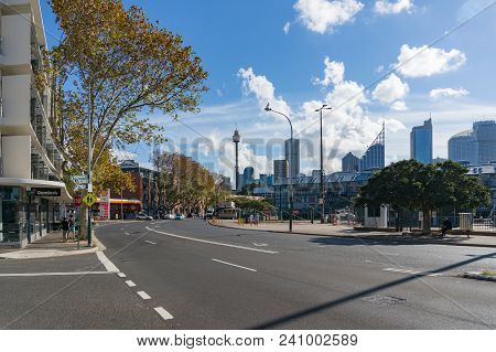 Sydney, Australia - April 22, 2018: Woolloomooloo District With Famous Harrys Cafe De Wheels Pie Sho