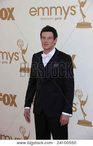 LOS ANGELES - 18.September: Cory Monteith an der 63rd statt Annual Primetime Emmy Awards im Nokia Theater L