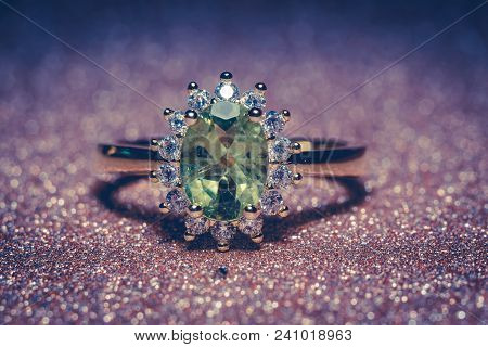 Gold Ring With Peridot