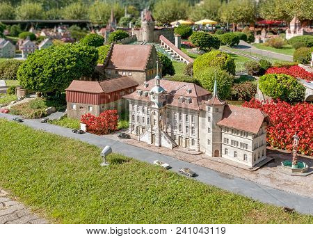 Melide, Lugano, Switzerland - September 25, 2014: Swiss Miniature Park In Melide, Is An Open-air Mus