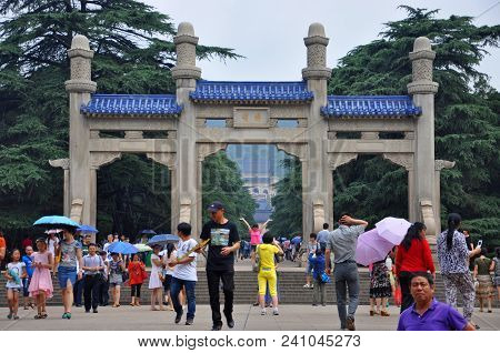 Nanjing, China - Jul.3, 2012: Dr. Sun Yat-sen Mausoleum (zhongshan Ling) In Purple Mountain, Nanjing