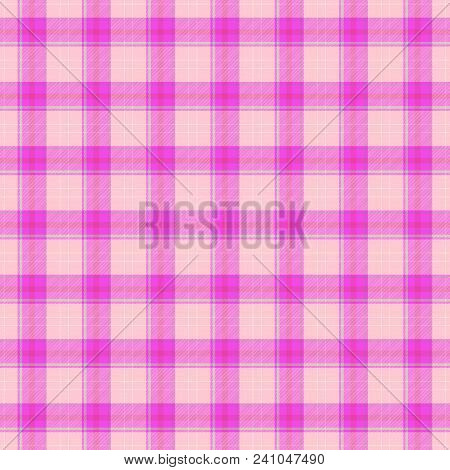 Pink And Light Purple Violet Tartan Gingham Design Texture