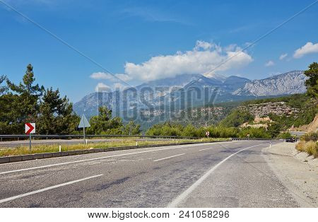 View On The Mountains In Kemer Area, Turkey