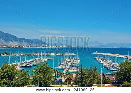 View Of The Marina In Finike, Antalya Province. Turkey