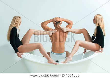 Love Triangle, Romance, Sex Games. Family, Polygamy, Betrayal. Relax, Spa, Bathroom, Bodycare. Man W