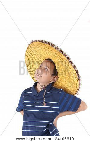 Portrait Of The Teenager In A Sombrero