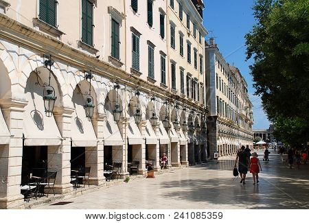The Spianada Square, In The City Of Corfu-city (greece)