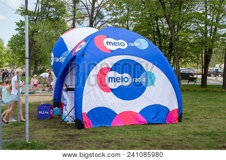 Olsztyn, Poland - May 1, 2018: Polish Melo Radio At Ukiel Lake.