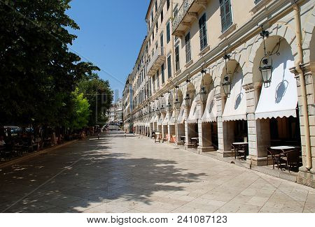 Spianada Square, Corfu (greece). The Spianada Is A Large Square At The City Of Corfu, Greece