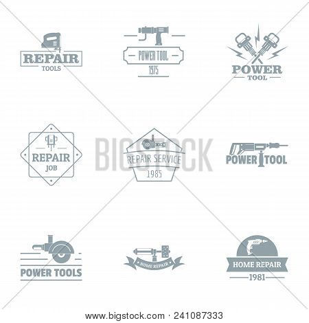 Mend Logo Set. Simple Set Of 9 Mend Vector Logo For Web Isolated On White Background