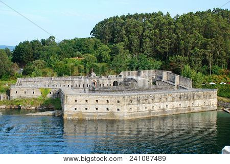 Castel De Palma, Mugardos, Spain, At The Entrance Of The Harbour Of Ferrol