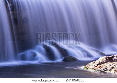 Bloede Dam Spillway On Patapsco River Time-lapse Exposure