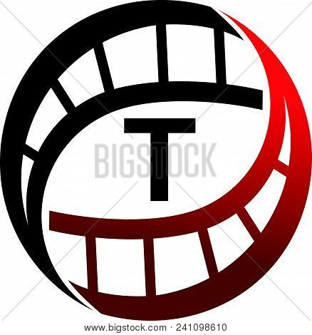 Film Solutions Initialt Logo Design Template Isolated Vector