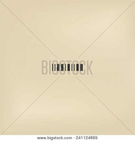 Stripped Label Code. Simple Barcode Icon Illustration