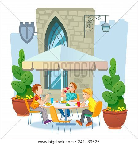 Journey Through Europe. The Children Who Eats Lunch.