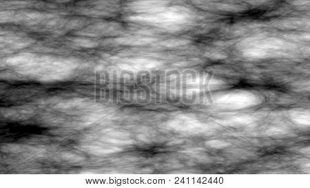Abstract Fractal Noise Effect On Black Background, Solar System, Astrophysics On A Black Background,