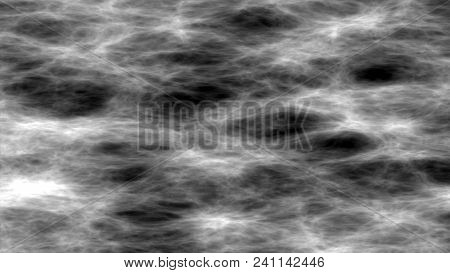 Abstract Fractal Noise Effect On Black Background, Solar System, Astrophysics On A Black Background,