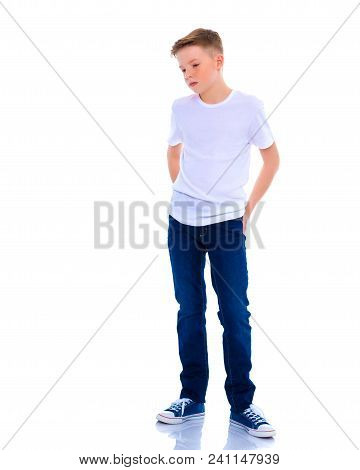 The Little Boy Is Thinking.